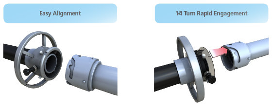 high- and low-pressure and -temperature sealing couplings