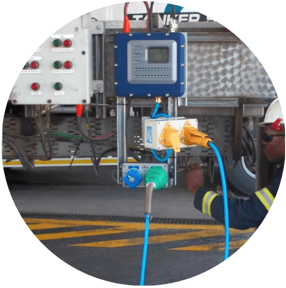 Truck Loading Overfill Prevention and Ground Verification Controller