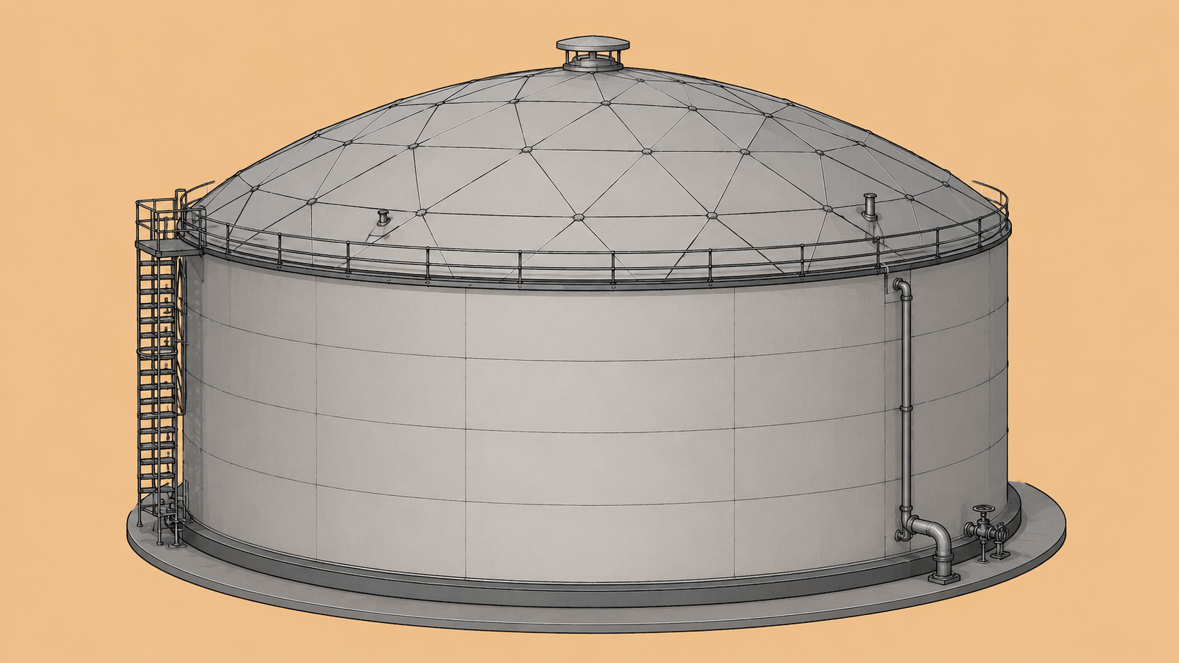 storage tanks Geodesic Domes vapour voc emission contorl 4