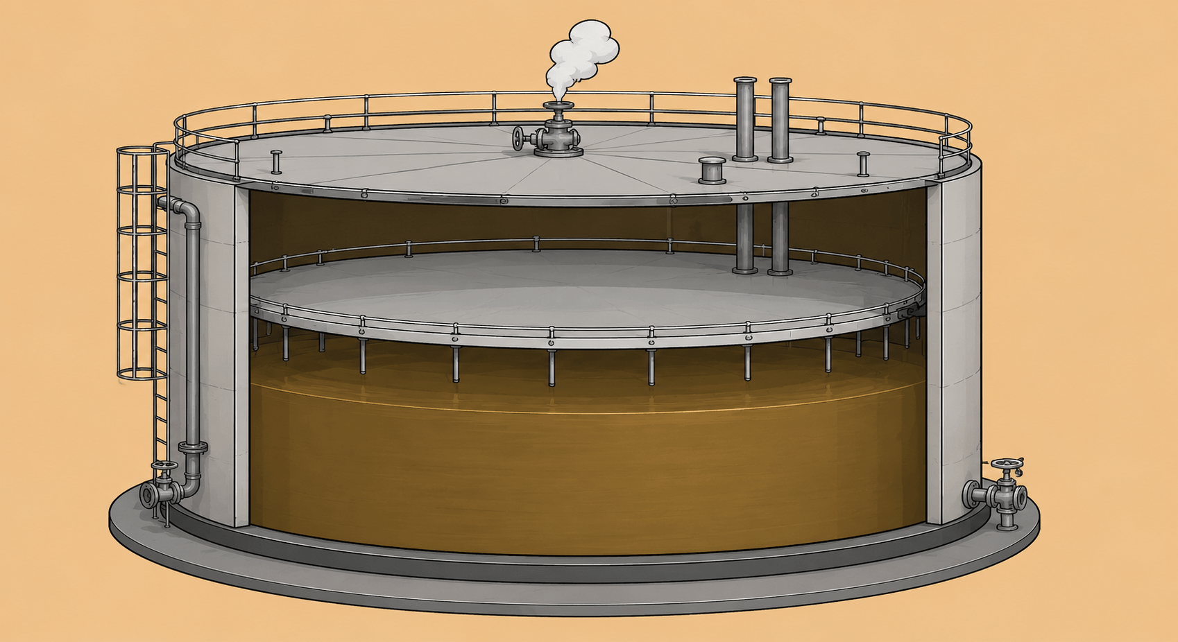 storage tanks Geodesic Domes vapour voc emission contorl 4